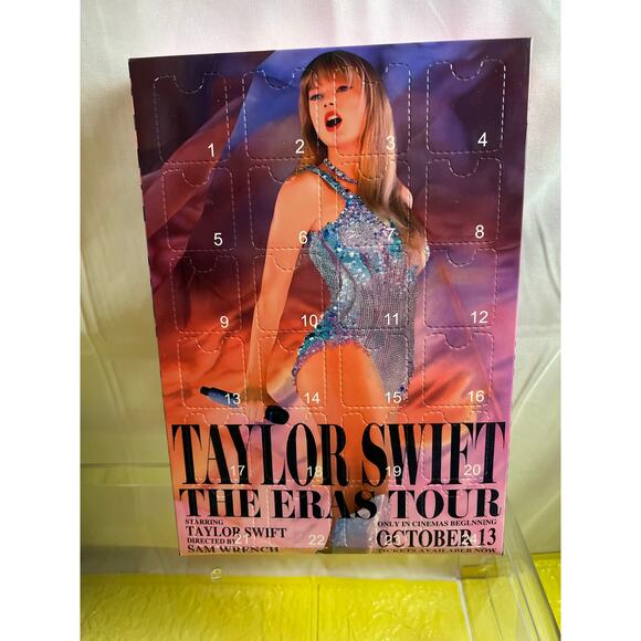 Taylor Swift The Eras Tour Advent Calendar 24 Days Of Theme Surprise Ornaments - Picture 1 of 5